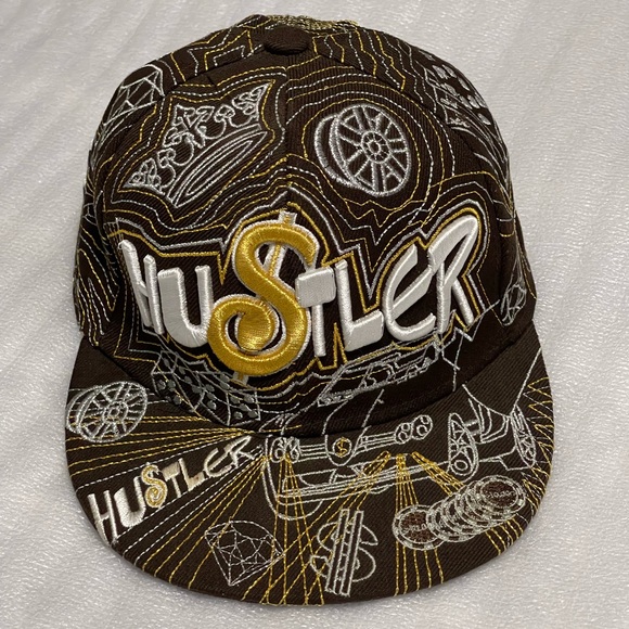 Detailed Brown City Hunter Hustler Cap - Size Medium HU$TLER - Picture 3 of 17